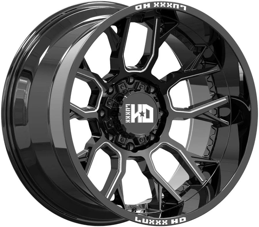 Luxxx HD LHD39 20x10 -19 6x5.5 Gloss Black Milled