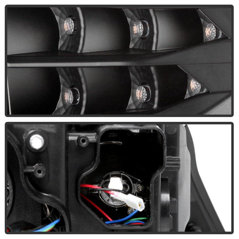 Spyder 09-12 BMW E90 3-Series 4DR HID w/ AFS Only - LED Turn - Black - PRO-YD-BMWE9009-AFSHID-BK