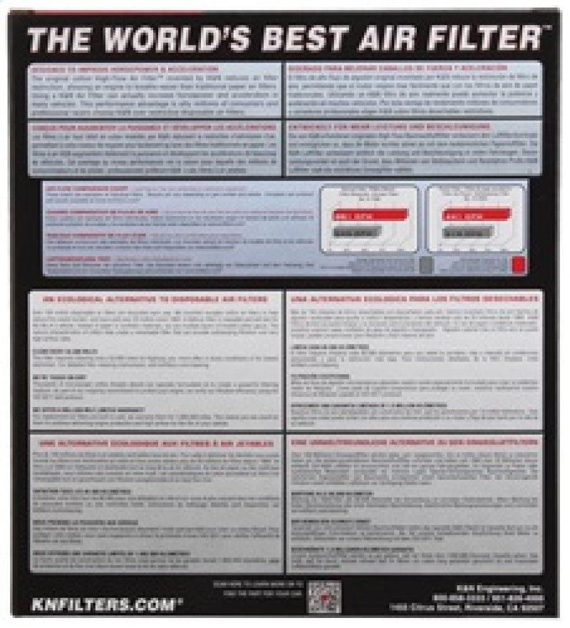 K&N 07-09 Yamaha YFM700F Grizzly FI Auto 4x4 Replacement Air Filter